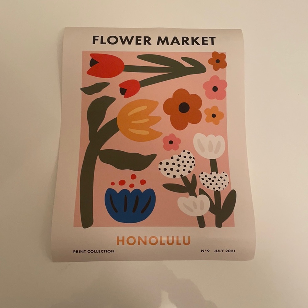 Society 6 flower market posters brand new